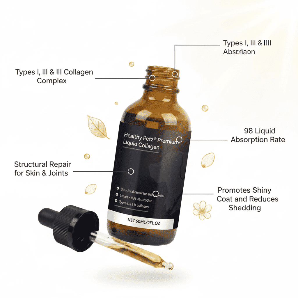 Liquid Collagen Pet Drops - Dog Health - TinPaw