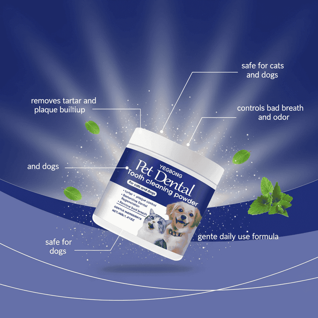 Pet Dental Cleaning Powder - Dog Health - TinPaw