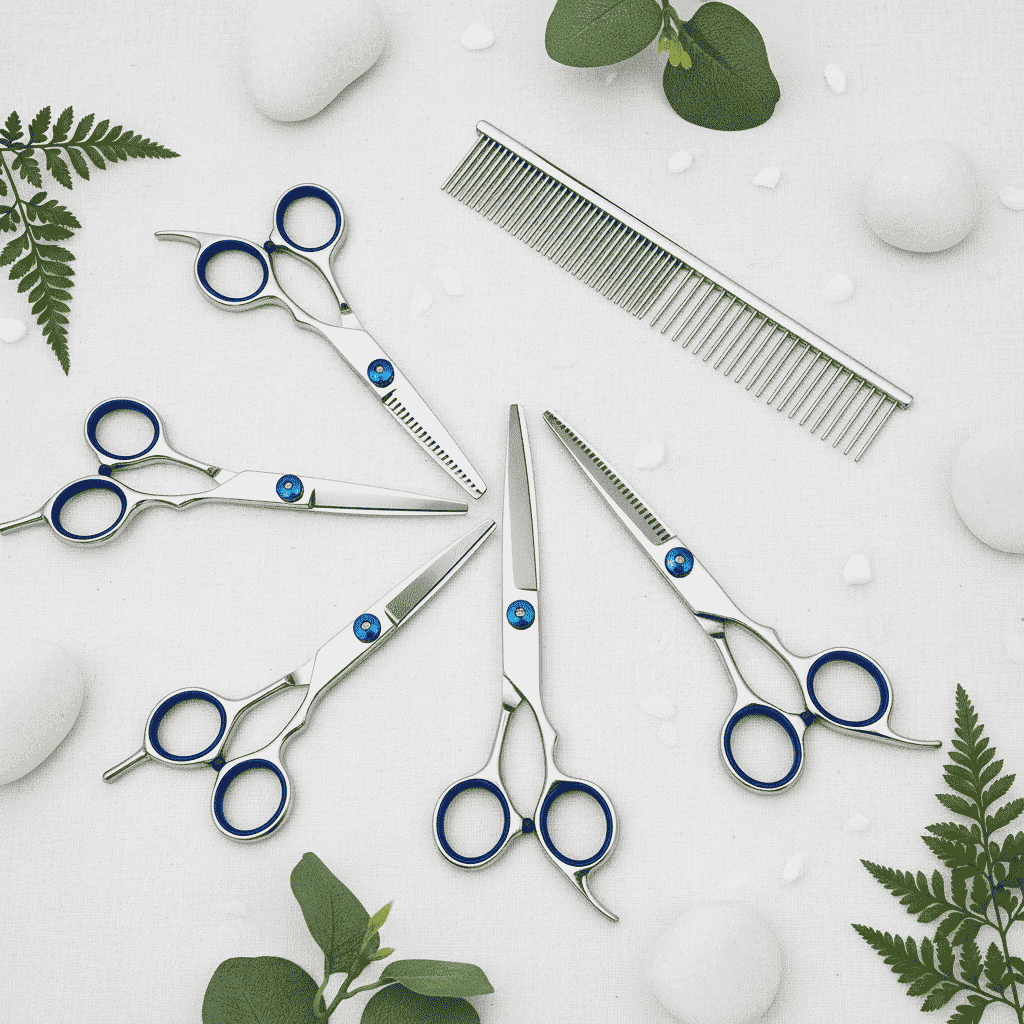 Professional Dog Scissors - Dog Slicker Brushes - TinPaw
