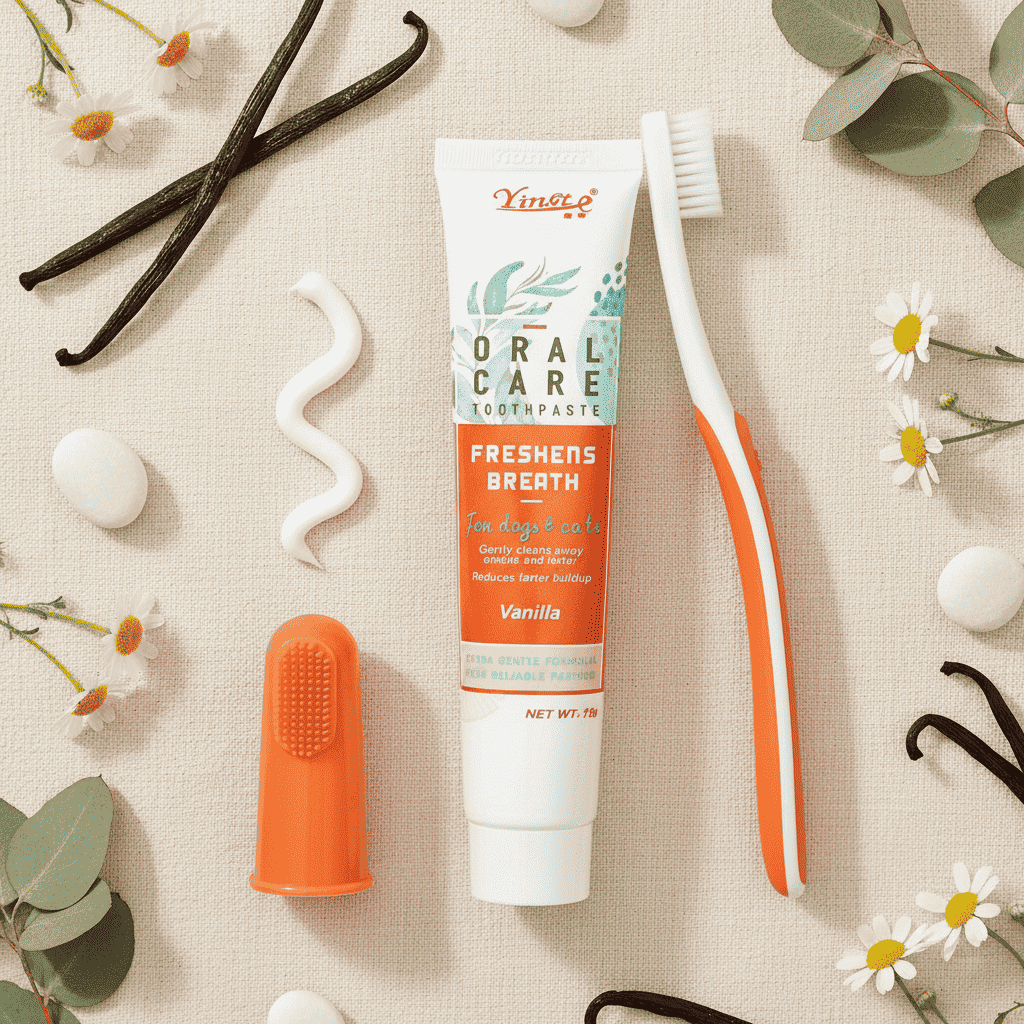 Pet Toothpaste Toothbrush Set - Dog Health - TinPaw