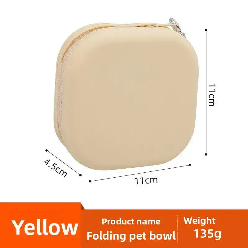 Foldable Dual Pet Bowl – Slow Feed Travel Dish - Slow Feeding Bowl - TinPaw