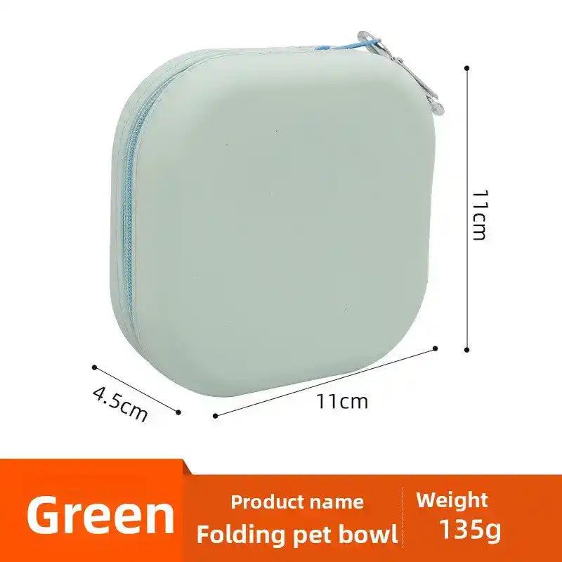 Foldable Dual Pet Bowl – Slow Feed Travel Dish - Slow Feeding Bowl - TinPaw