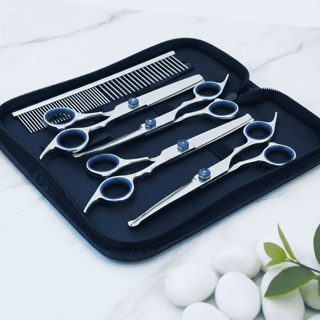 Professional Dog Scissors - Dog Slicker Brushes - TinPaw