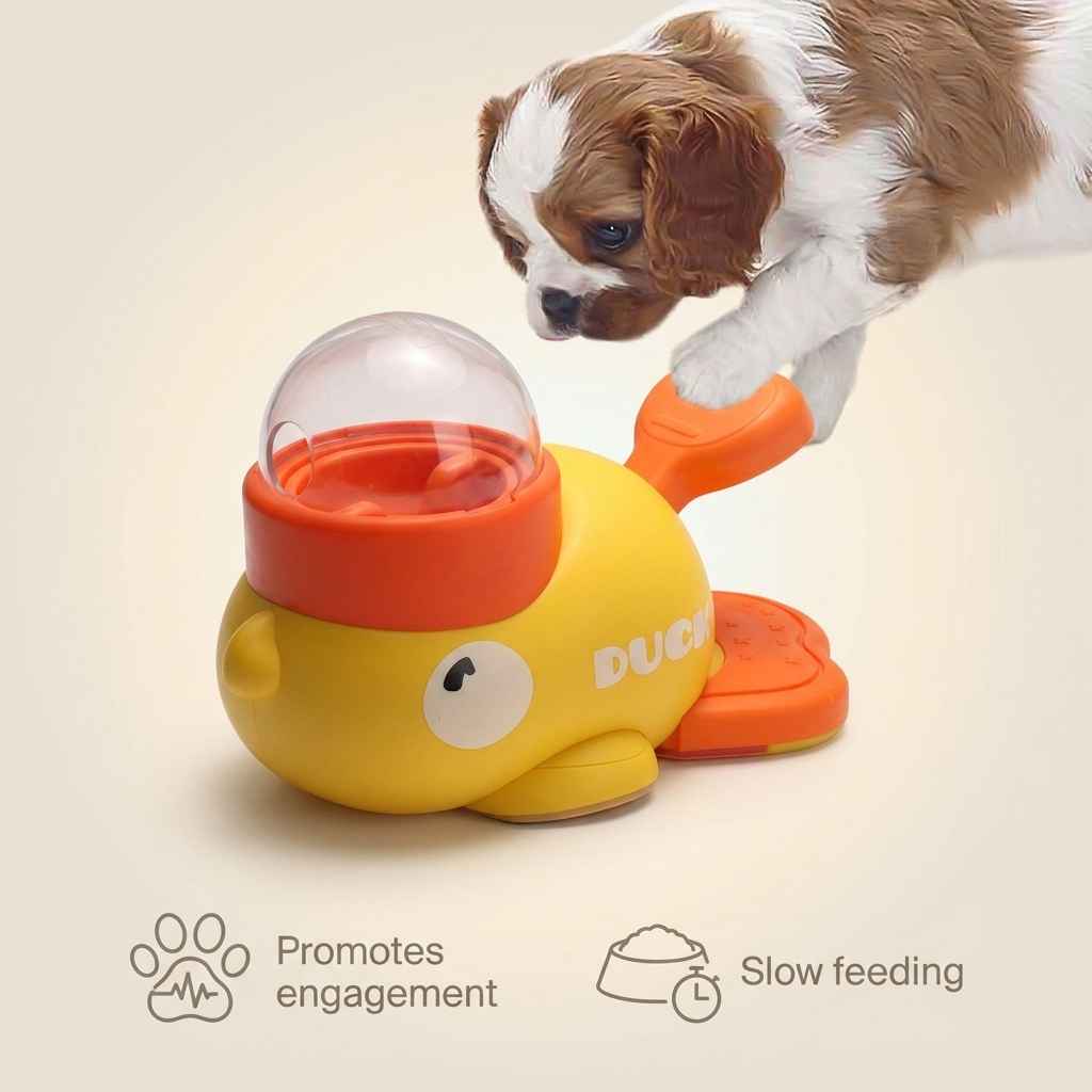 Interactive Duck Slow Feeder - Automatic Pet Feeder - TinPaw