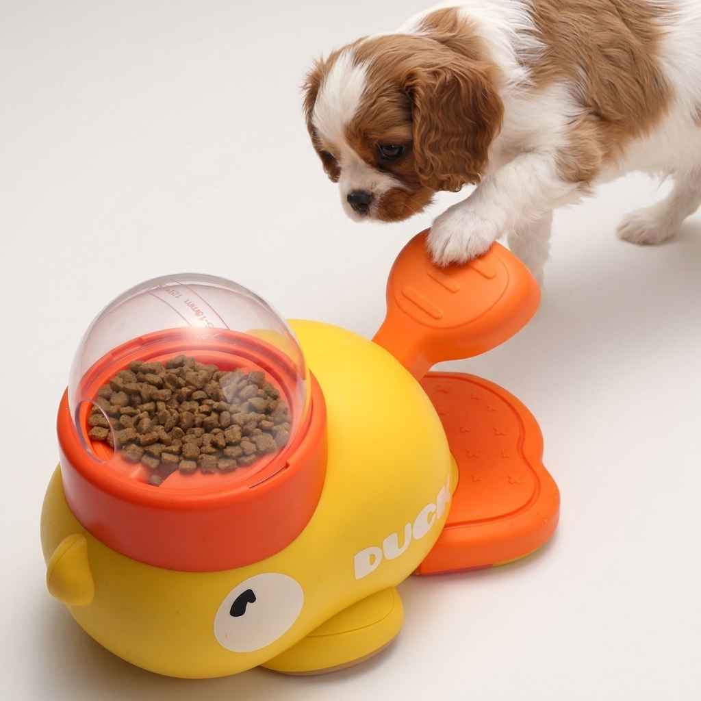 Interactive Duck Slow Feeder - Automatic Pet Feeder - TinPaw