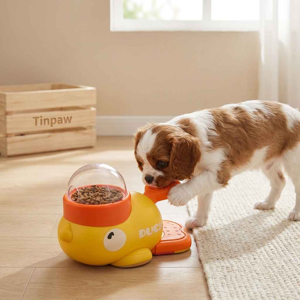 Interactive Duck Slow Feeder - Automatic Pet Feeder - TinPaw