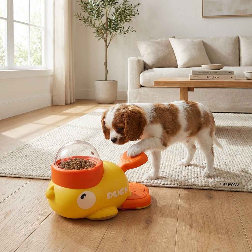 Interactive Duck Slow Feeder - Automatic Pet Feeder - TinPaw