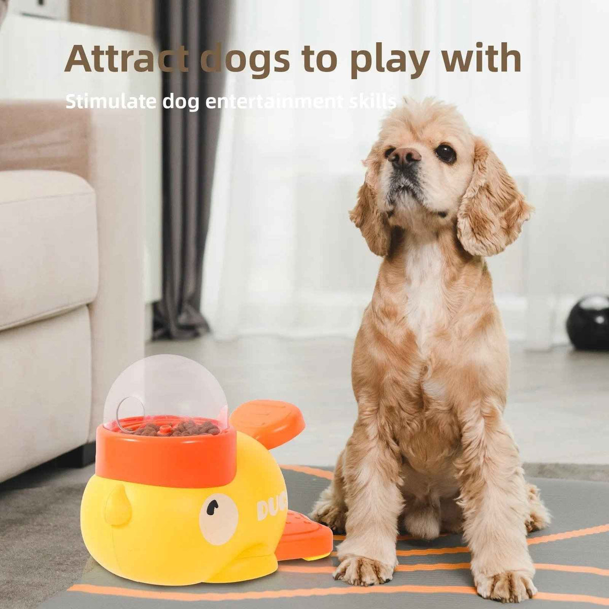 Interactive Duck Slow Feeder - Automatic Pet Feeder - TinPaw
