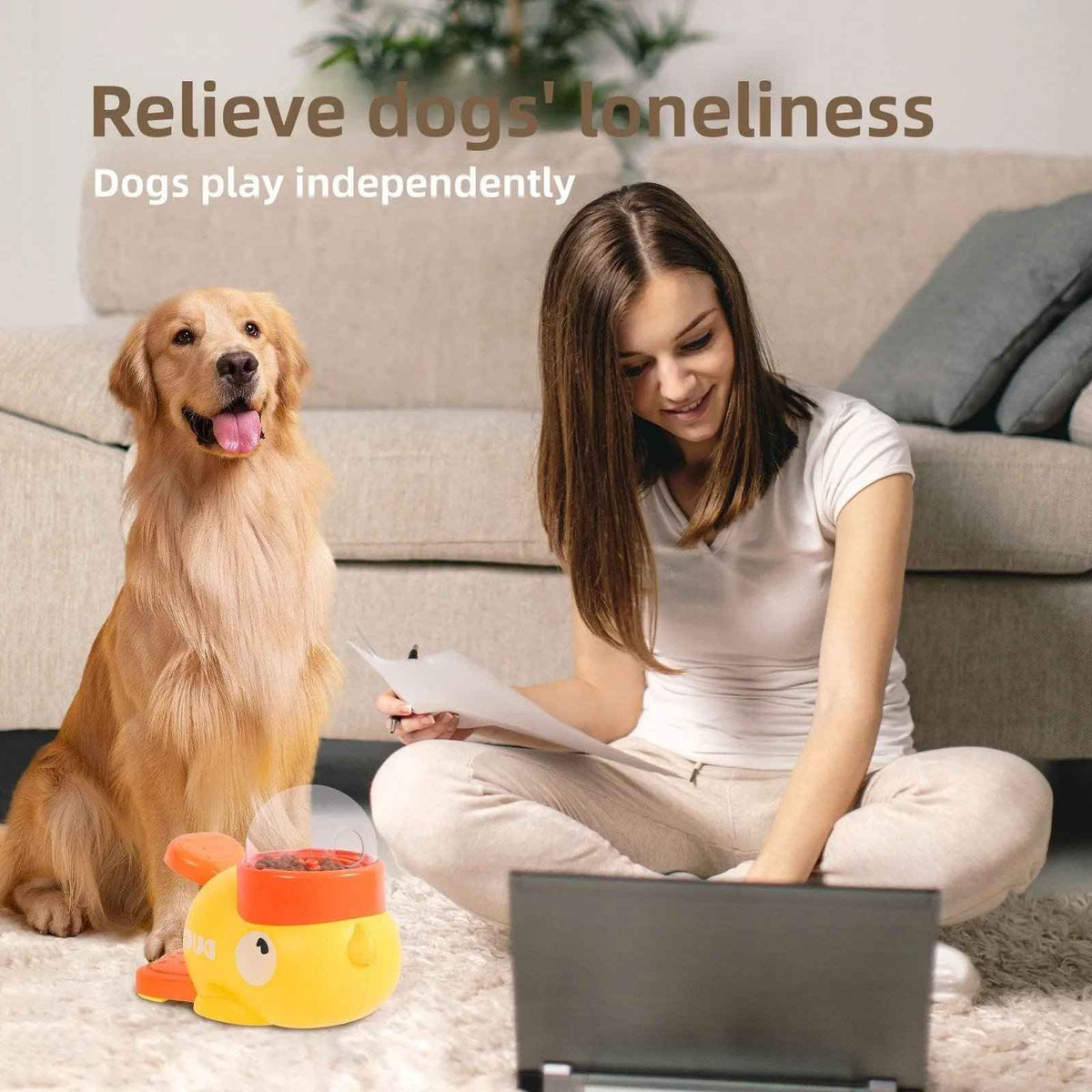 Interactive Duck Slow Feeder - Automatic Pet Feeder - TinPaw