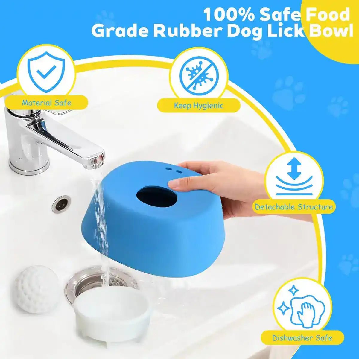 Large Slow Feeder Dog Bowl - Slow Feeding Bowl - TinPaw