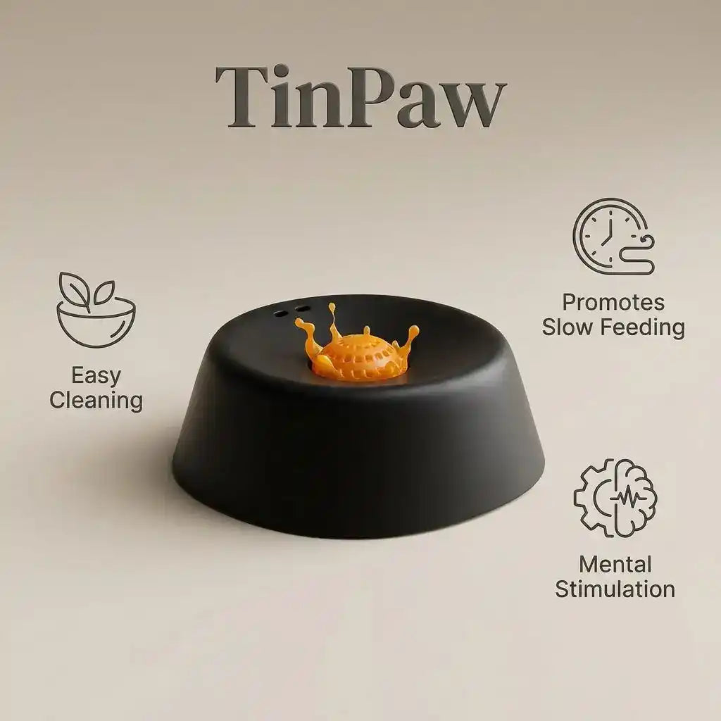 Large Slow Feeder Dog Bowl - Slow Feeding Bowl - TinPaw