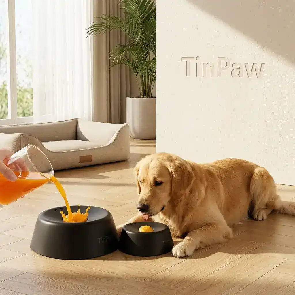 Large Slow Feeder Dog Bowl - Slow Feeding Bowl - TinPaw