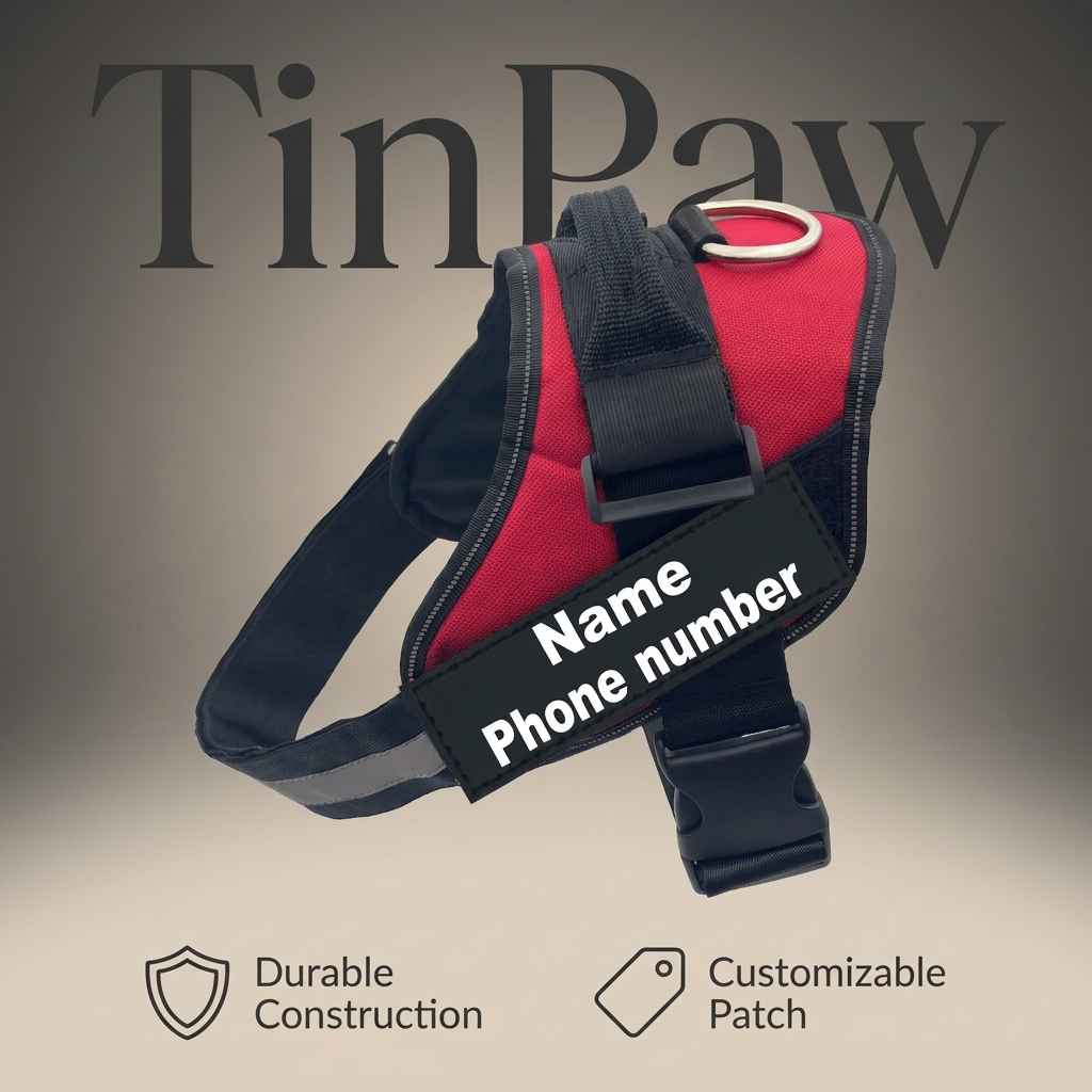 LED Dog Harness Leash USB - Dog Gear - TinPaw