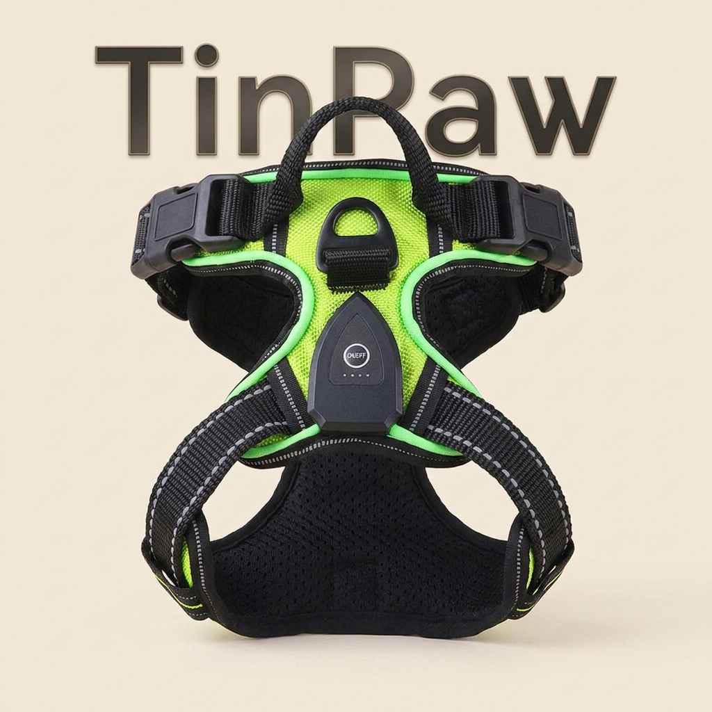 LED Dog Harness Leash USB - Dog Gear - TinPaw
