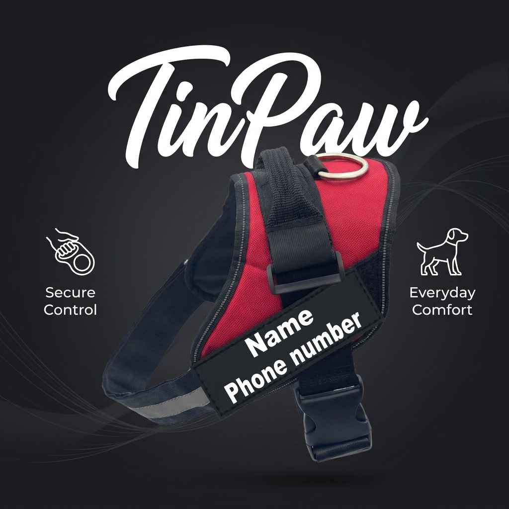 Adjustable Dog Harness Leash - Dog Gear - TinPaw