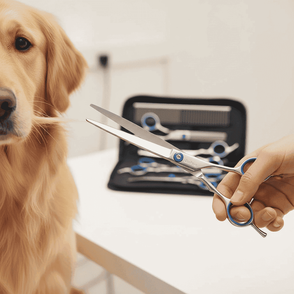 Professional Dog Scissors - Dog Slicker Brushes - TinPaw