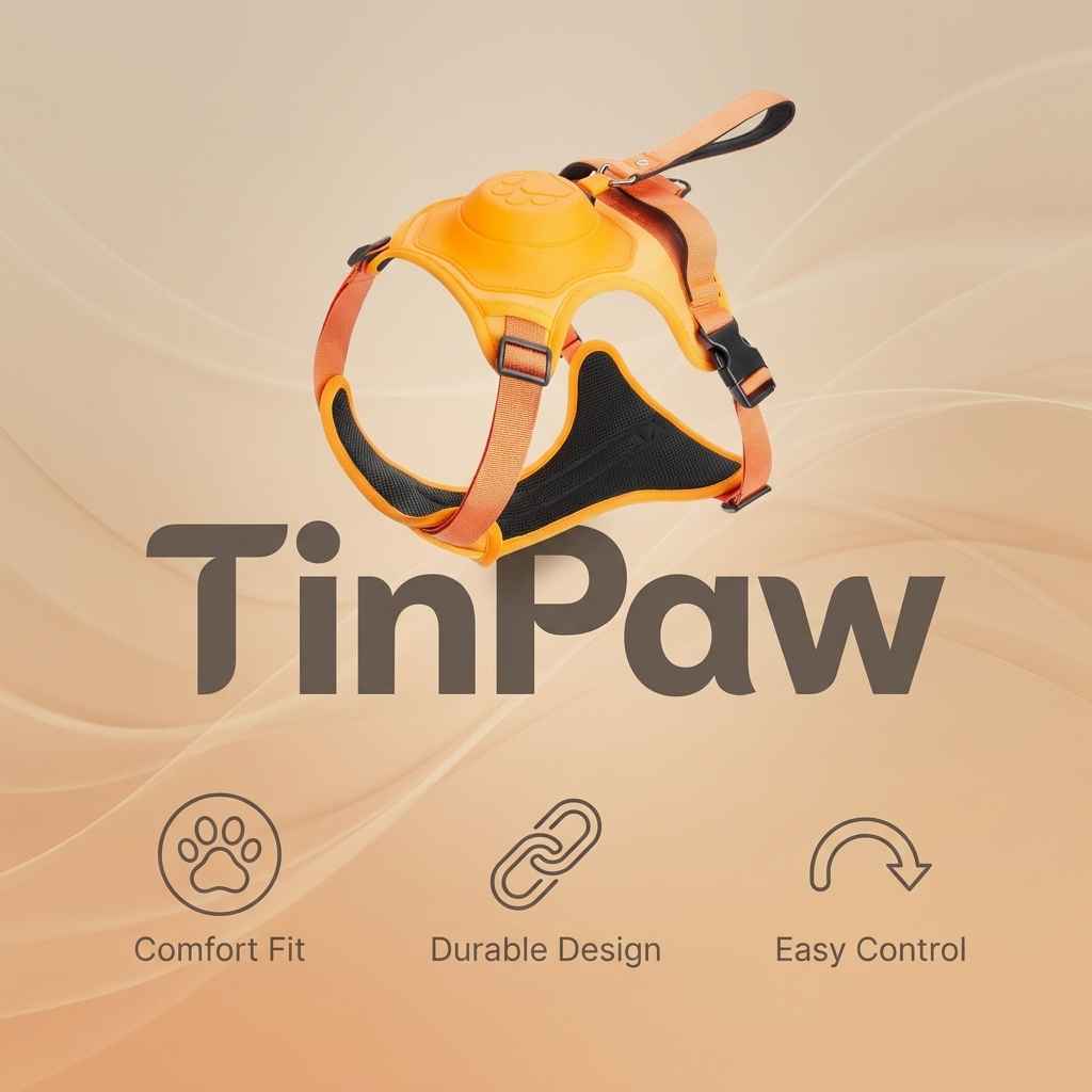No - Pull Dog Harness Retractable - Dog Gear - TinPaw