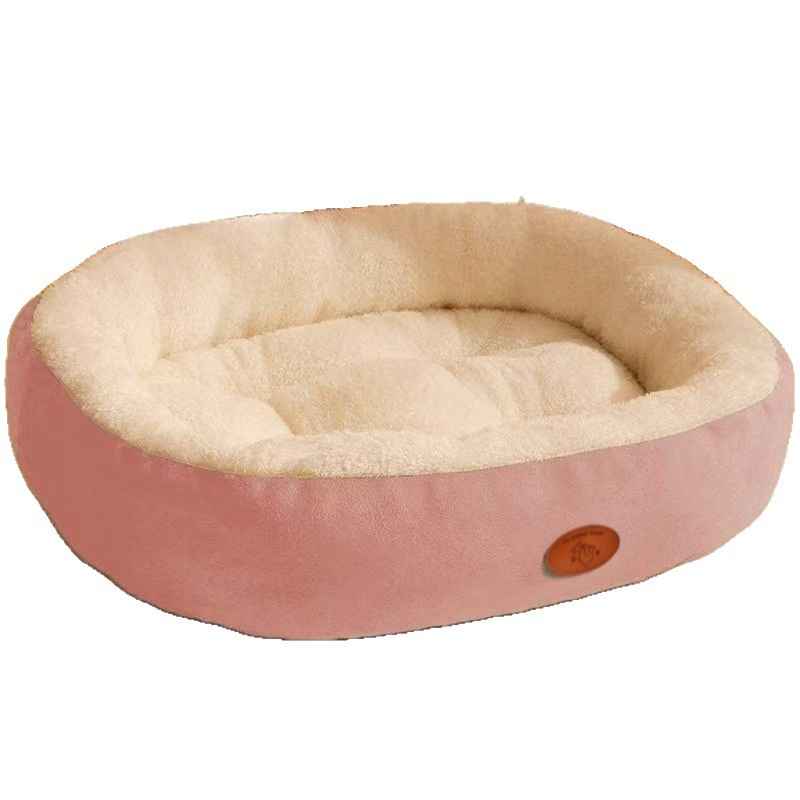 Oval Plush Dog Bed Fleece - Dog Beds & Furniture - TinPaw