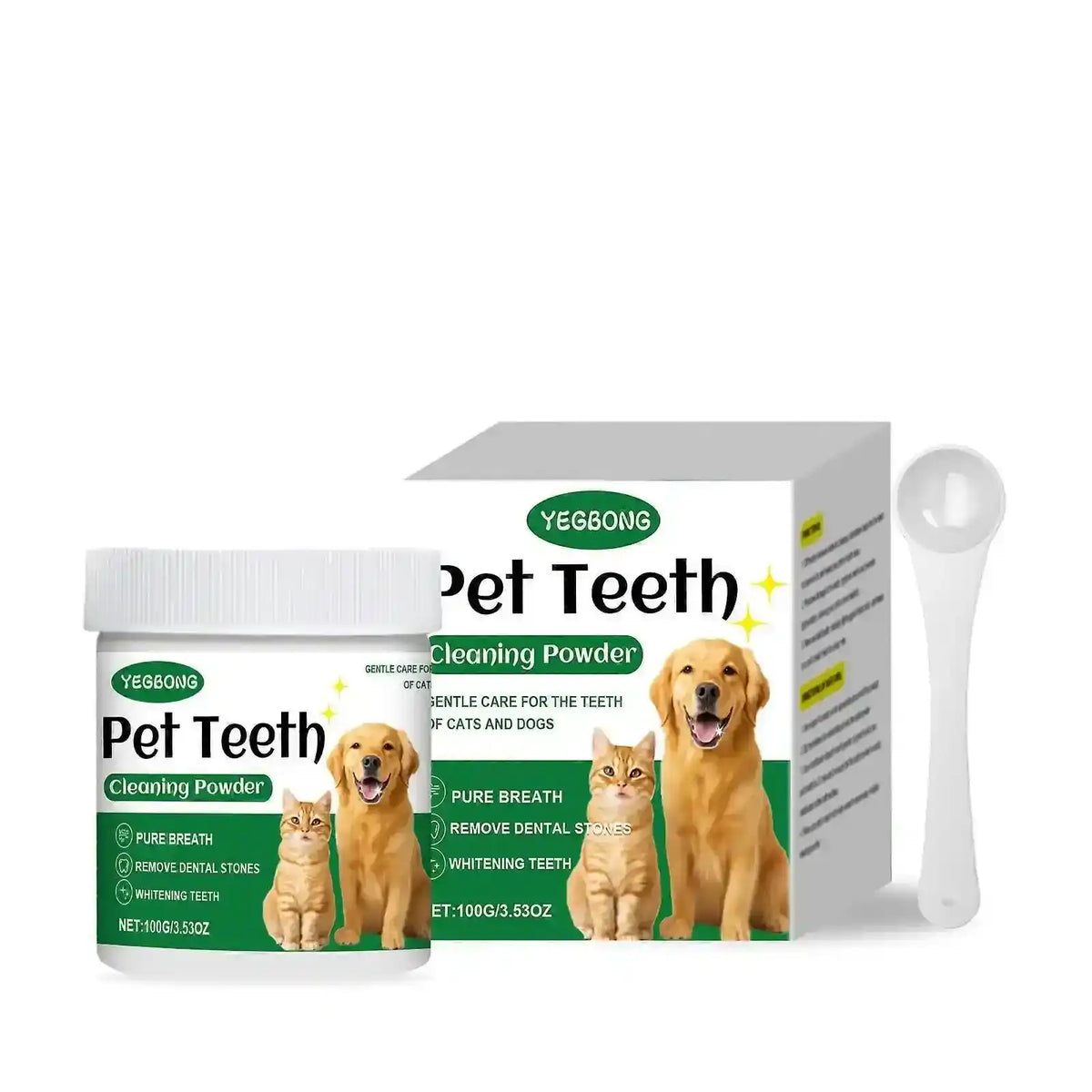 Pet Dental Cleaning Powder - Dog Health - TinPaw