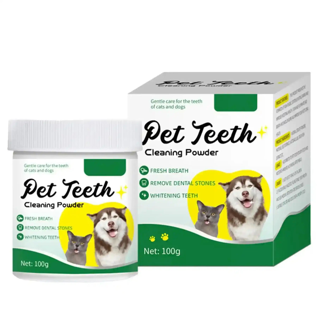 Pet Dental Cleaning Powder - Dog Health - TinPaw