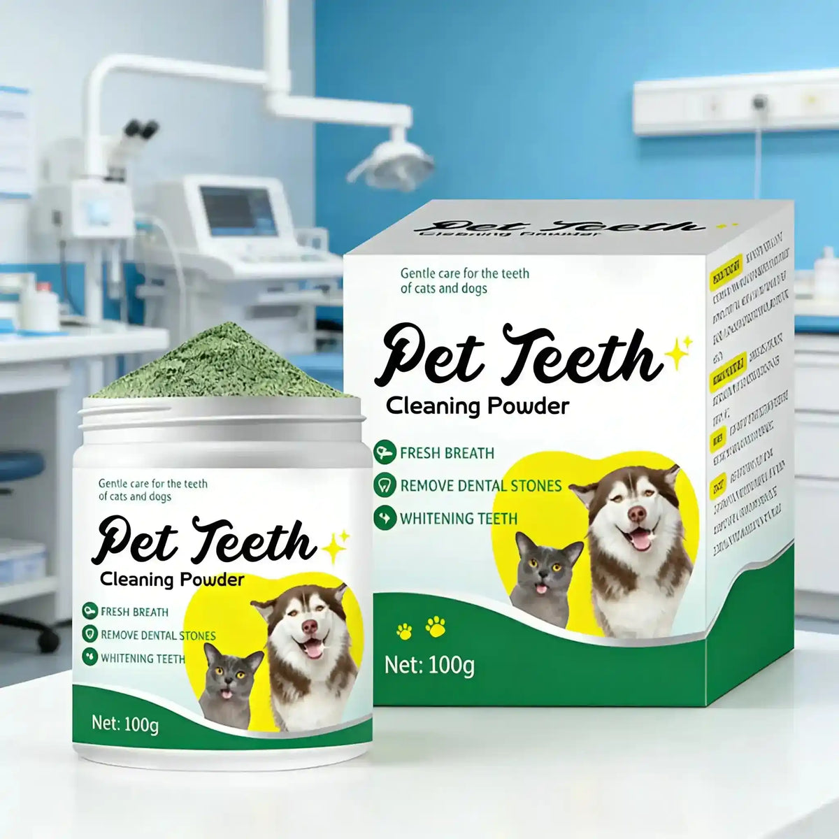 Pet Dental Cleaning Powder - Dog Health - TinPaw
