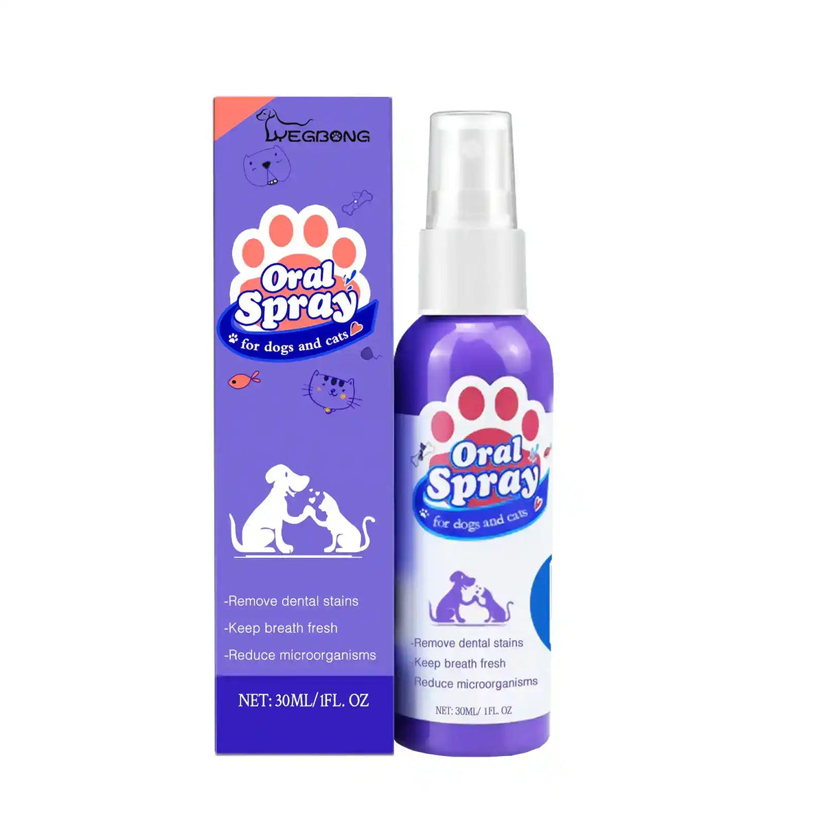 Pet Dental Fresh Breath Spray - Dog Health - TinPaw