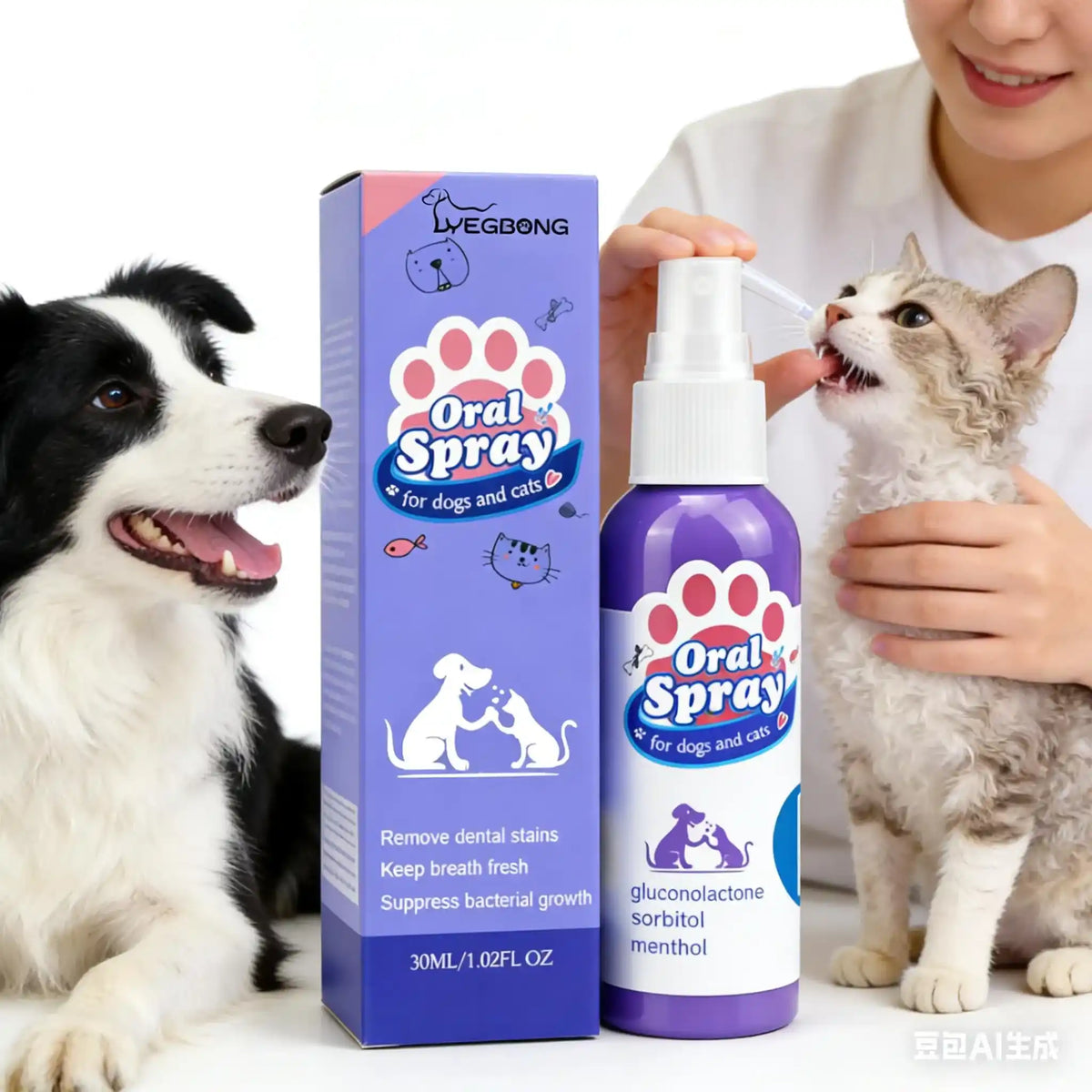 Pet Dental Fresh Breath Spray - Dog Health - TinPaw