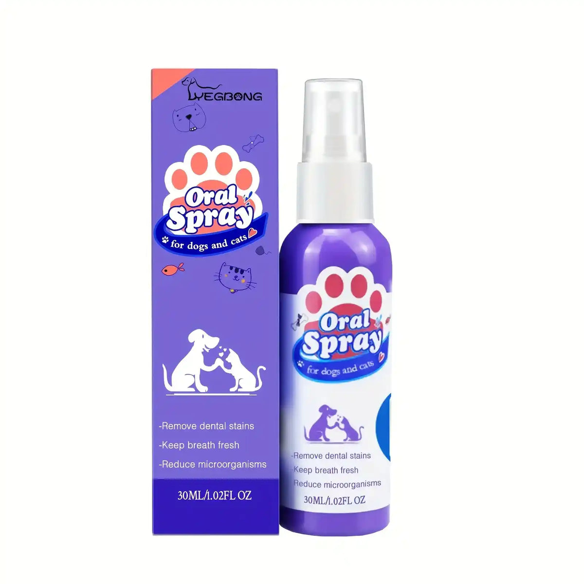 Pet Dental Fresh Breath Spray - Dog Health - TinPaw