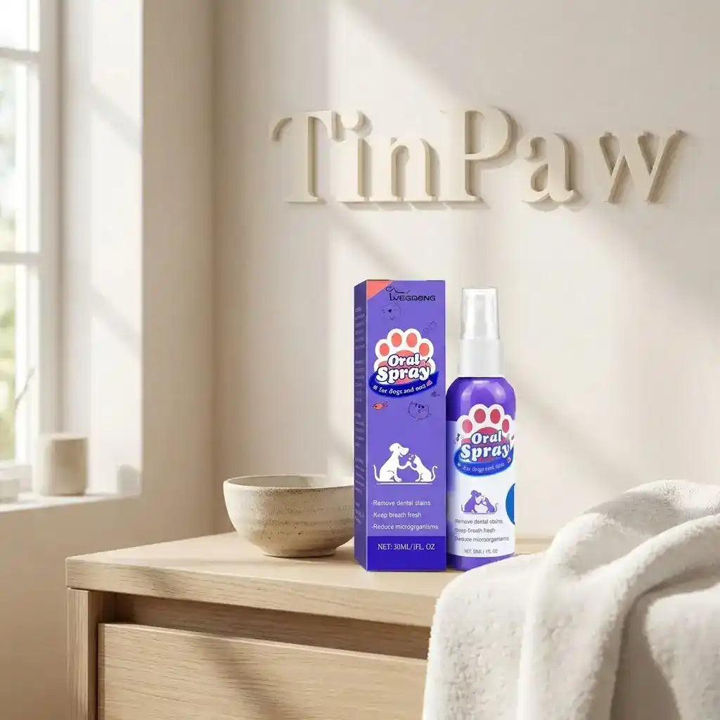 Pet Dental Fresh Breath Spray - Dog Health - TinPaw