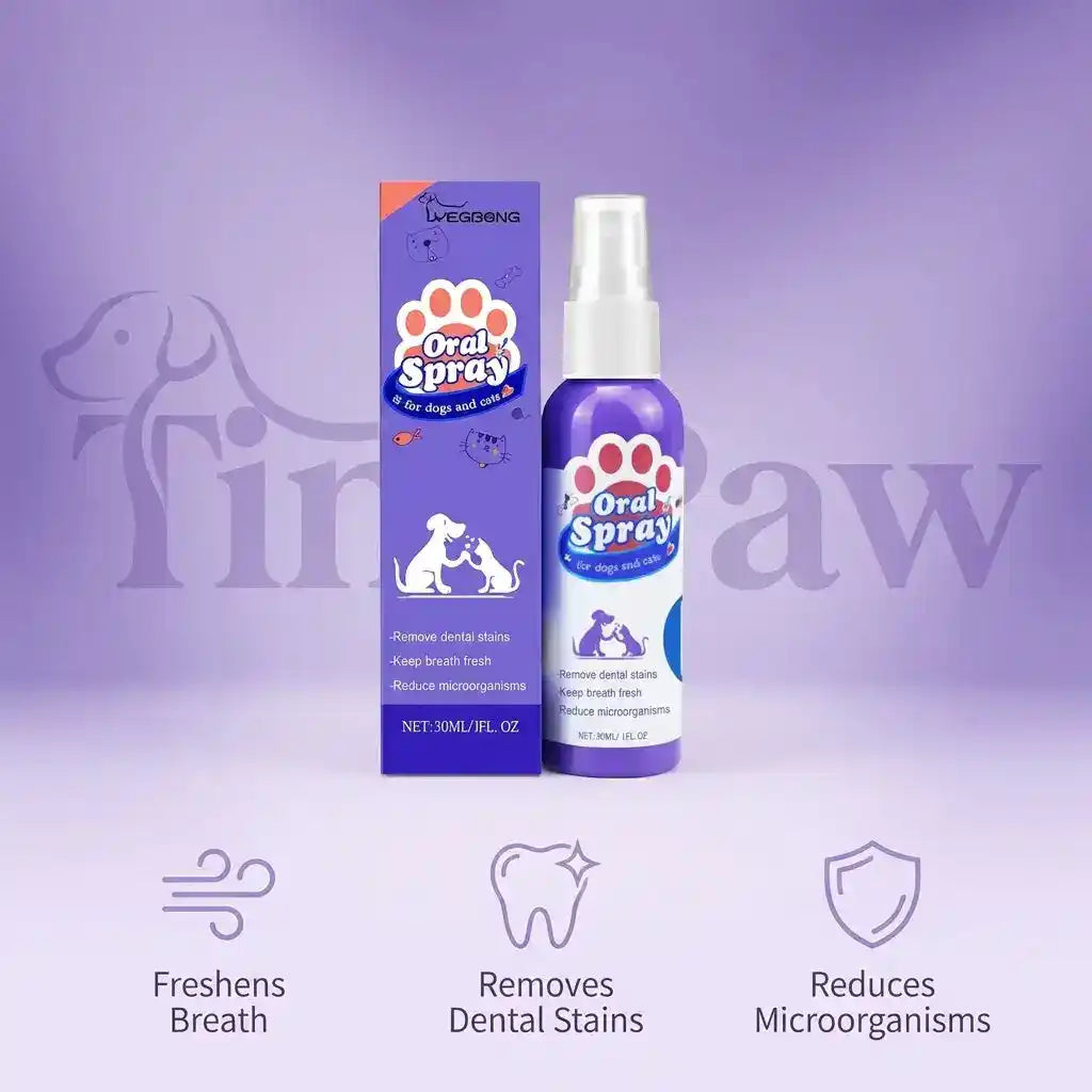 Pet Dental Fresh Breath Spray - Dog Health - TinPaw