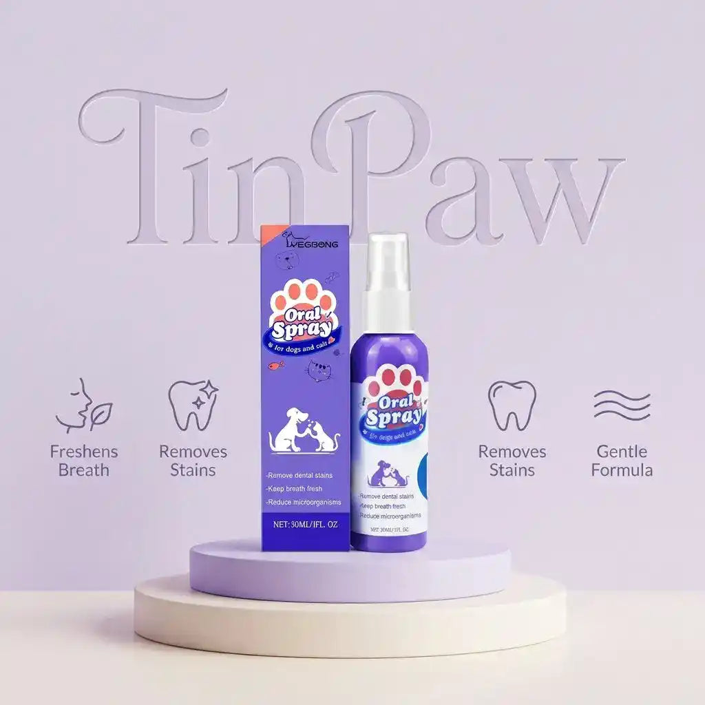Pet Dental Fresh Breath Spray - Dog Health - TinPaw