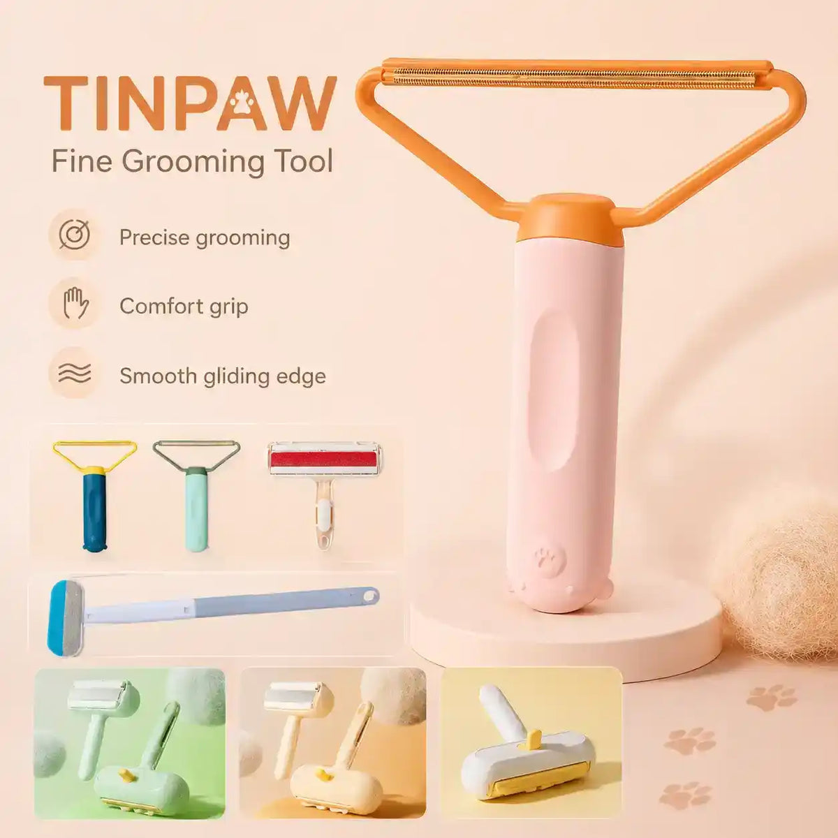 Pet Grooming Deshedding Brush - Grooming - TinPaw - Pink - mr226 - SU00002036 - Pink - mr226