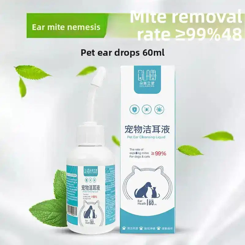 Pet Ear Cleaner Mite Control - Dog Health - TinPaw