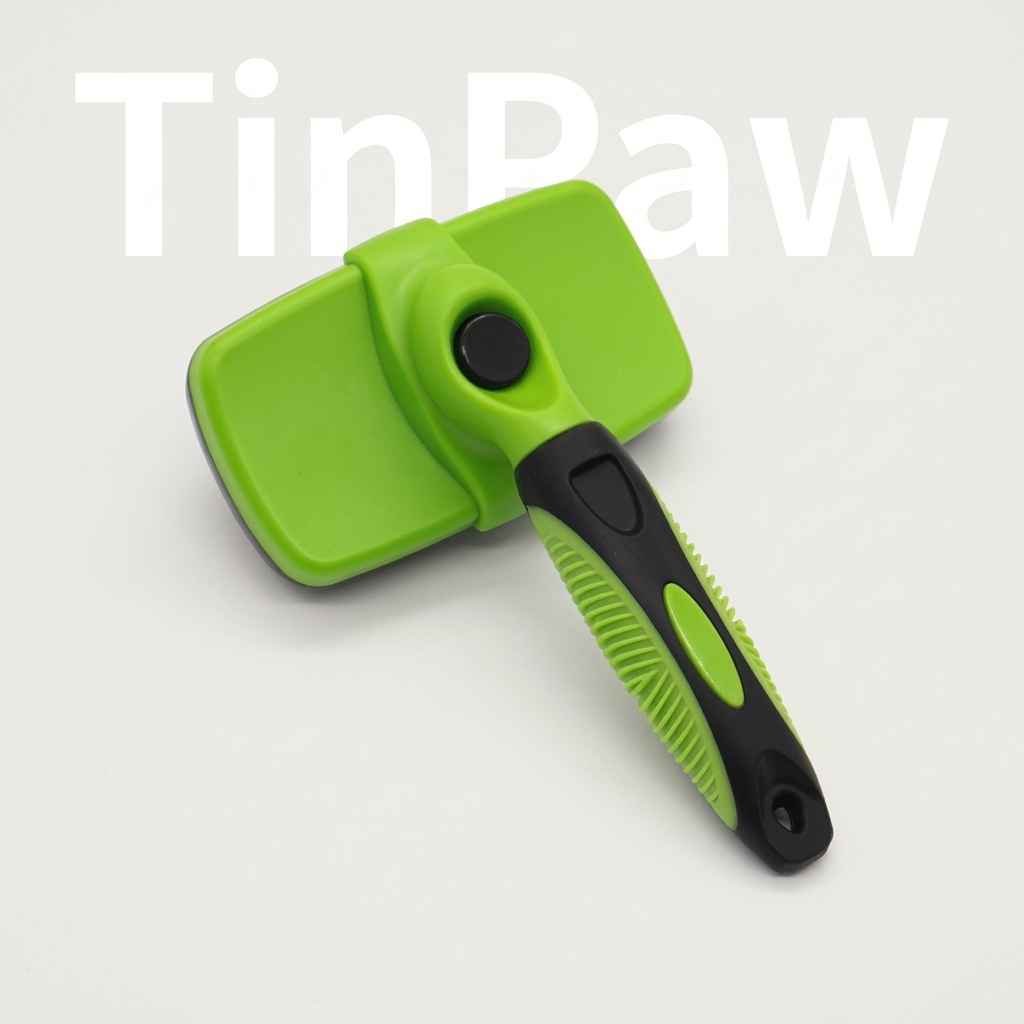 Pet Anti - Tangle Grooming Comb - Dog Slicker Brushes - TinPaw - Green - Large - SUPECDS00019 - A1