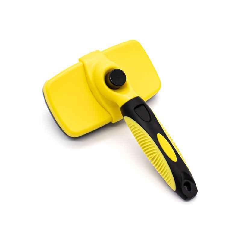Pet Anti - Tangle Grooming Comb - Dog Slicker Brushes - TinPaw - Yellow - Large - SUPECDS00019 - A5