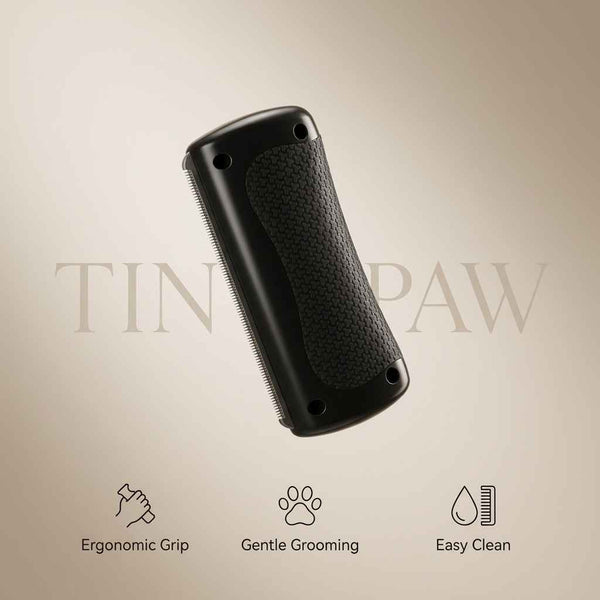 Pet Grooming Shedding Brush - Grooming - TinPaw - Black - 92271 - SUPECDS00026 - A0