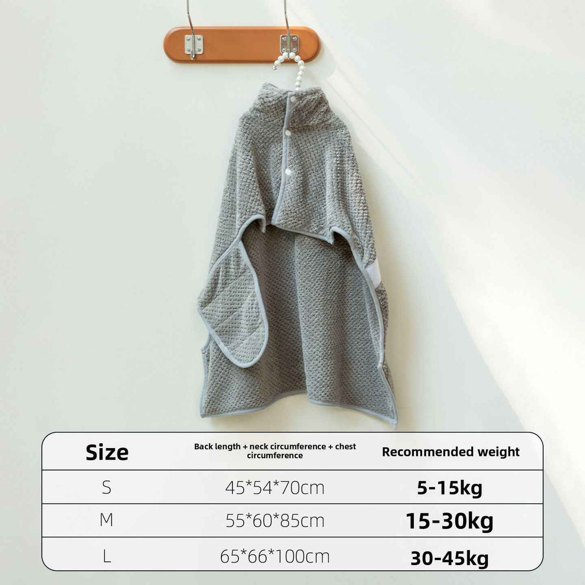 Pet Hair Remover - Dog Slicker Brushes - TinPaw - Classic gray bathrobe - L - SU00156558 - Classic gray bathrobe - L