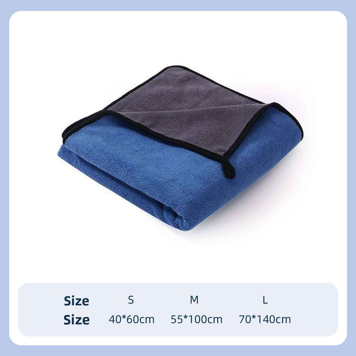 Pet Hair Remover - Dog Slicker Brushes - TinPaw - Blue bath towel - M - SU00156558 - Blue bath towel - M
