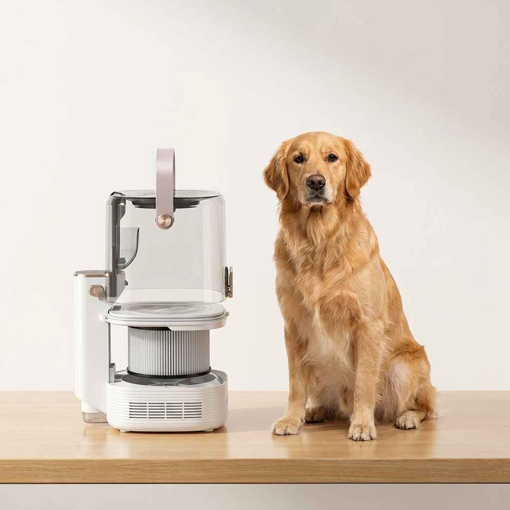 Pet Hair Trimmer Vacuum - Dog Slicker Brushes - TinPaw