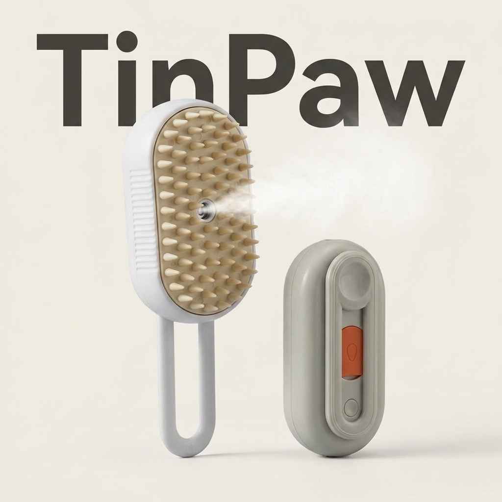 Pet Steam Grooming Brush - Grooming - TinPaw