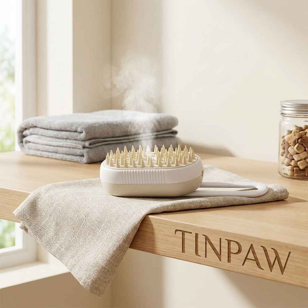 Pet Steam Grooming Brush - Grooming - TinPaw