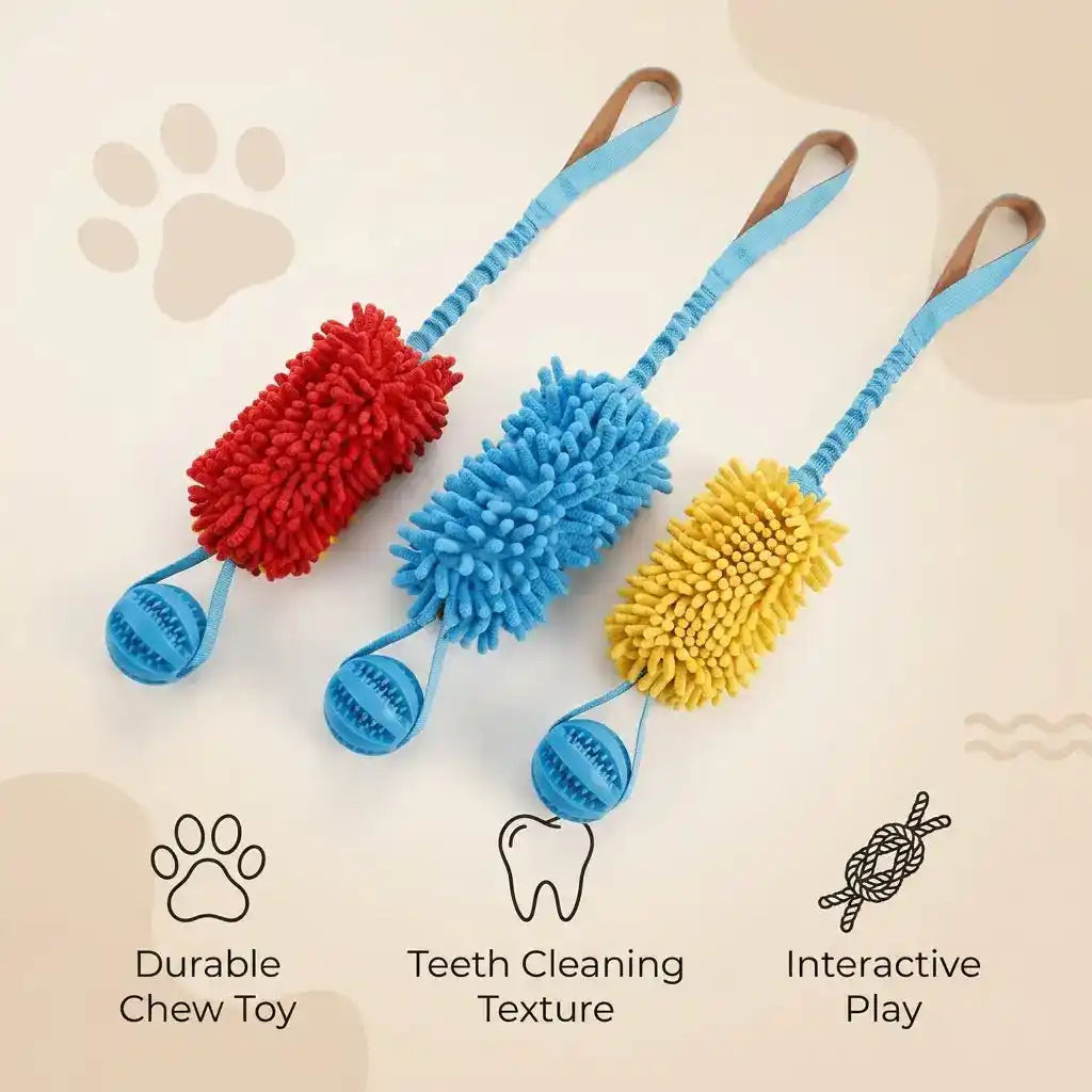 Interactive Dog Toothbrush Toy - Dog Toys - TinPaw