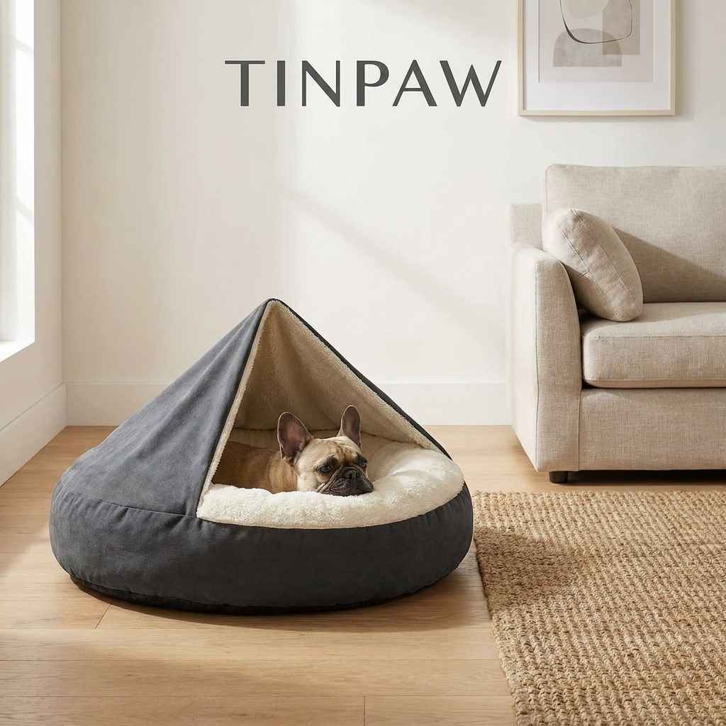 Plush Enclosed Pet House - Dog Beds & Furniture - TinPaw