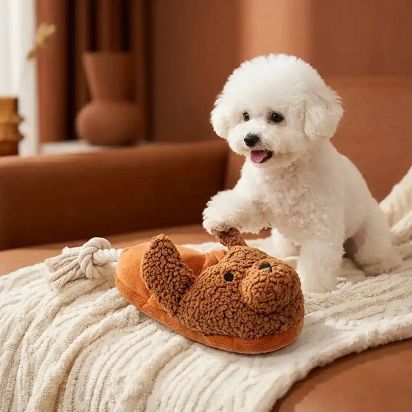 Plush Dog Rope Chew Toy - Dog Toys - TinPaw