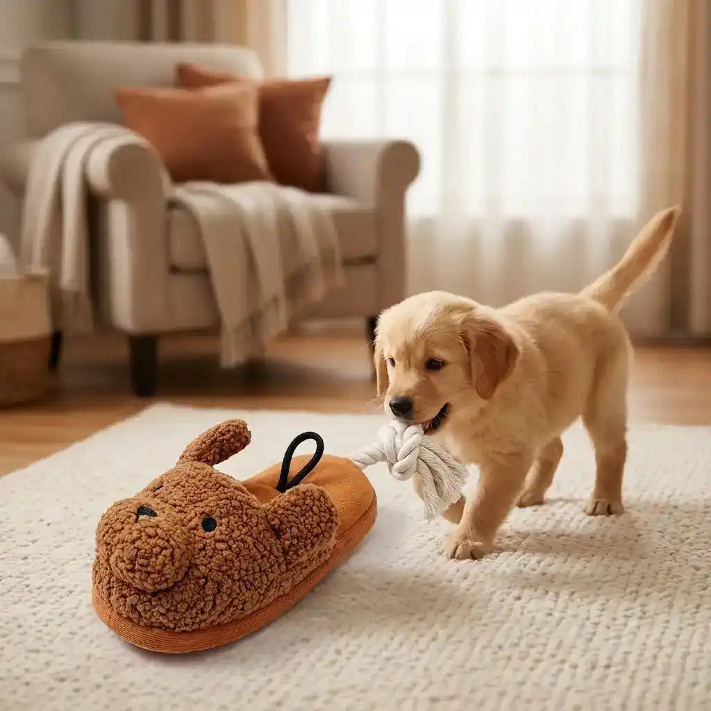 Plush Dog Rope Chew Toy - Dog Toys - TinPaw