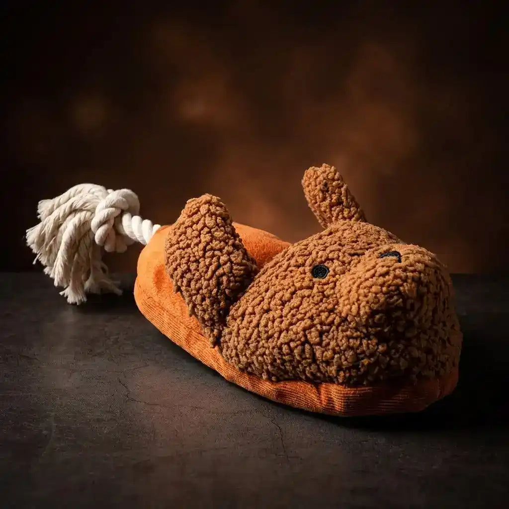 Plush Dog Rope Chew Toy - Dog Toys - TinPaw