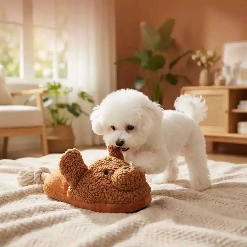 Plush Dog Rope Chew Toy - Dog Toys - TinPaw