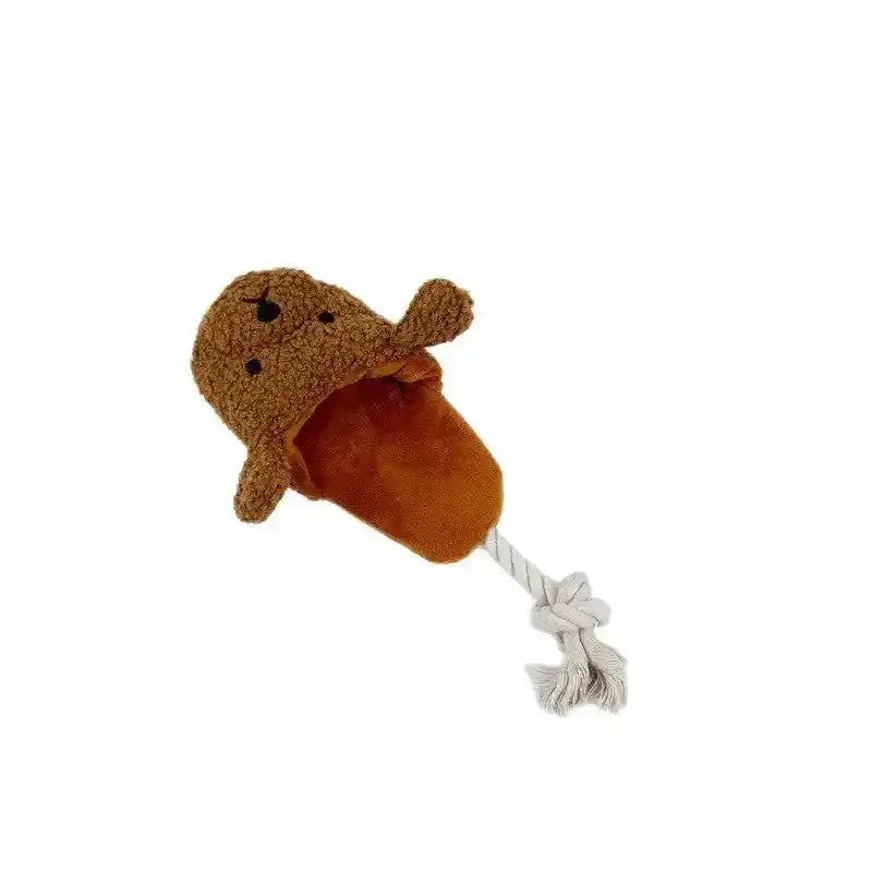 Plush Dog Rope Chew Toy - Dog Toys - TinPaw