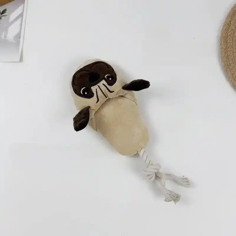 Plush Dog Rope Chew Toy - Dog Toys - TinPaw