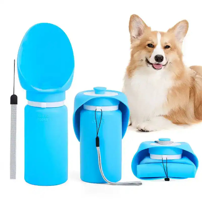 Dog Water Bottle Slow Feeder - Dog Travel Accessories - TinPaw